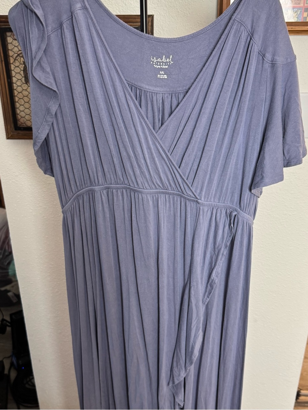 Isabel Maternity by Ingrid & Isabel Lavender Wrap Maxi Dress
